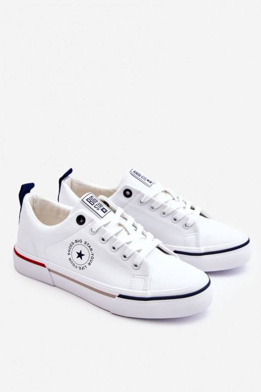 Men's Leather Sneakers Big Star LL174209 White