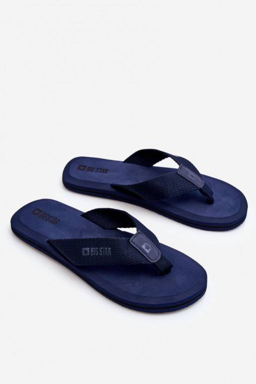 Men's Foam Flip Flops Big Star LL174617 Navy Blue