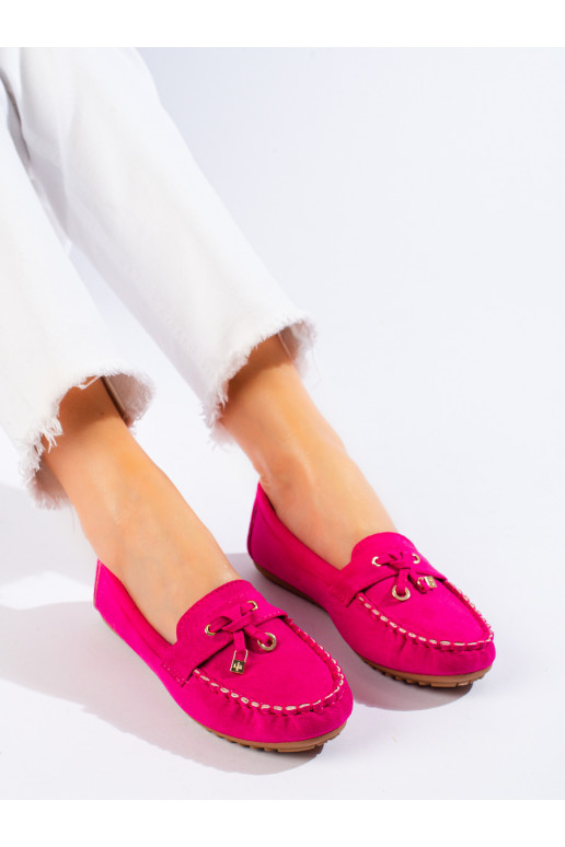 pink of suede Women's moccasins Shelovet