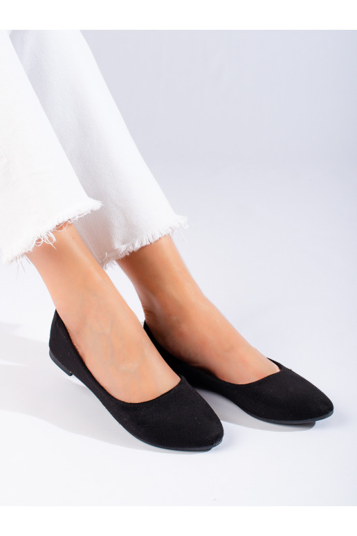   of suede  balerinki black Potocki