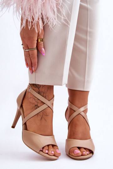 Dark hot sale beige heels