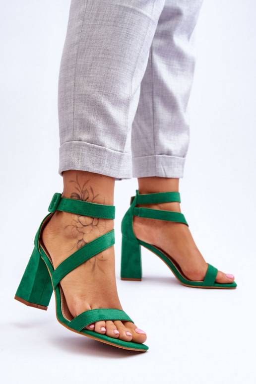 Green suede best sale sandals uk