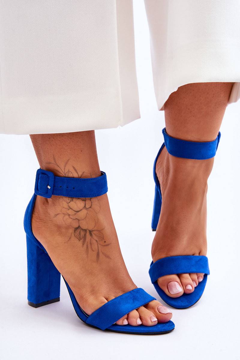 Royal blue shop high heel sandals