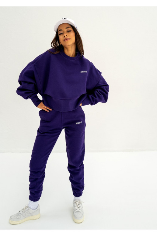 Deep purple outlet sweatshirt