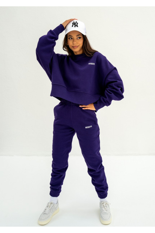 Deep purple outlet sweatshirt