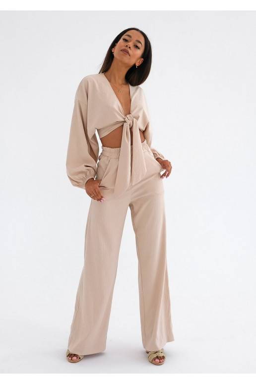 Kamari - Beige wide pants