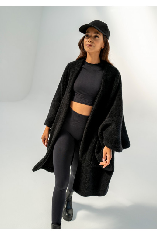 Bunch - Black oversized cardigan