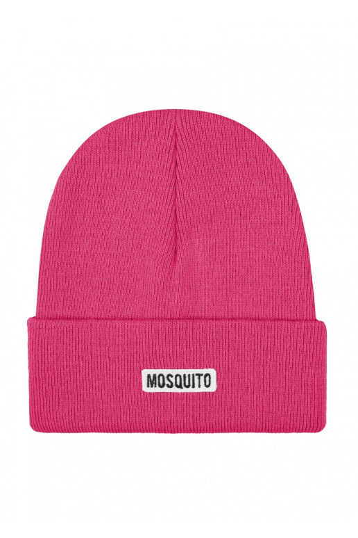 Buff - Magenta pink knitted beanie