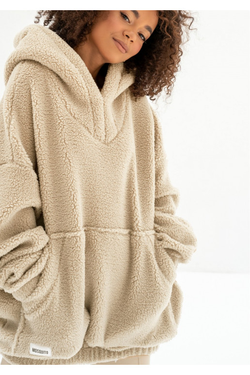 Faux fur deals oversized hoodie