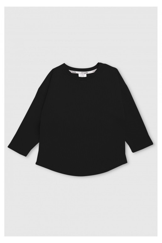 Black basic kids sweatshirt