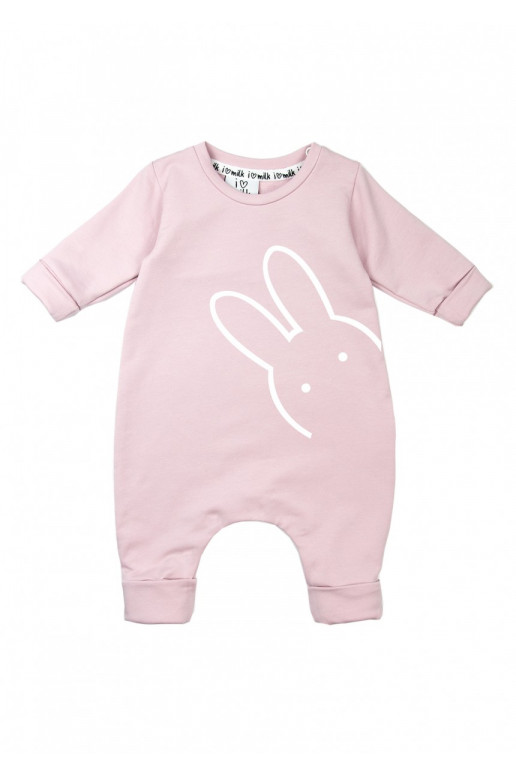 Powder pink long sleeved romper &quot;bunny&quot;