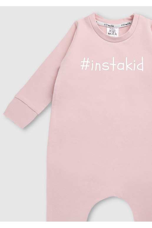 Powder pink long sleeved romper &quot;instakid&quot;