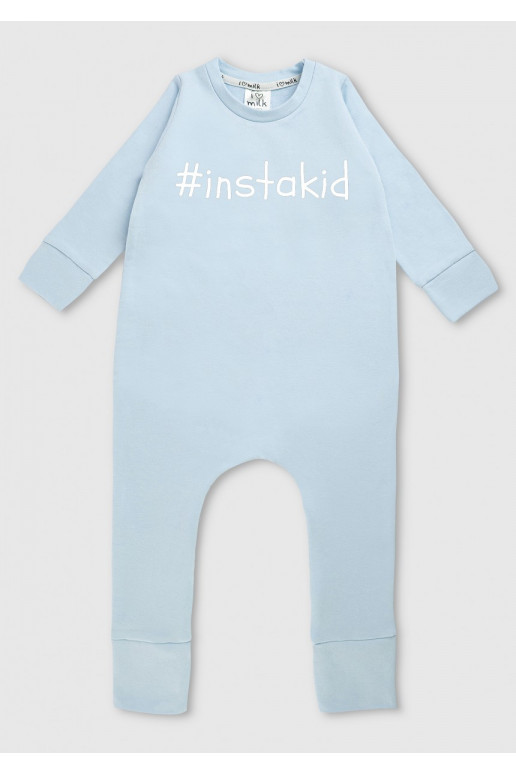 Light blue long sleeved romper &quot;instakid&quot;