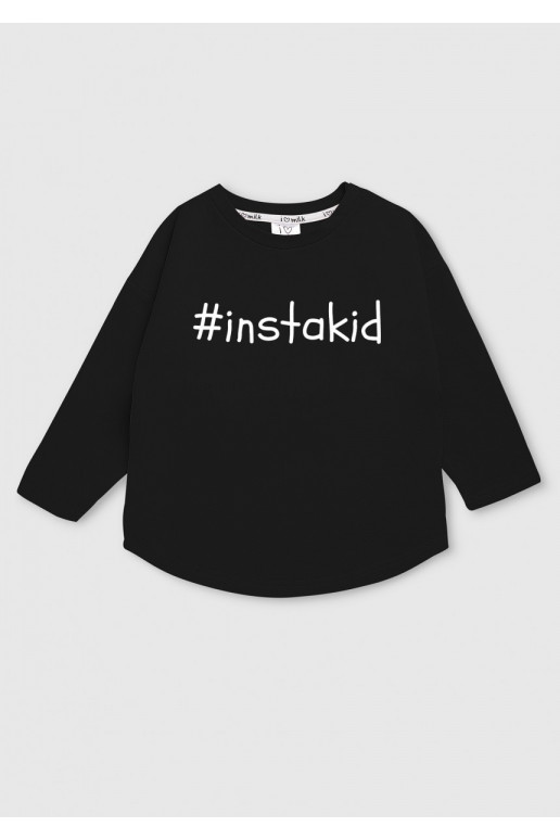 Black kids sweatshirt &quot;instakid&quot;