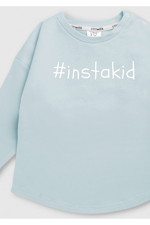 Light blue kids sweatshirt &quot;instakid&quot;