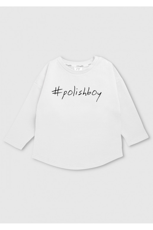 White kids sweatshirt &quot;polishboy&quot;