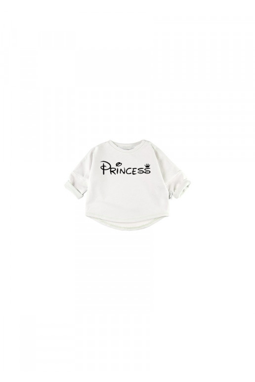 White kids sweatshirt &quot;princess&quot;