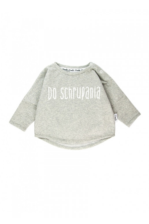 Melange grey kids sweatshirt &quot;do schrupania&quot;