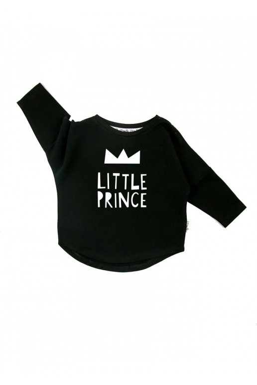 Black kids sweatshirt &quot;little prince&quot;