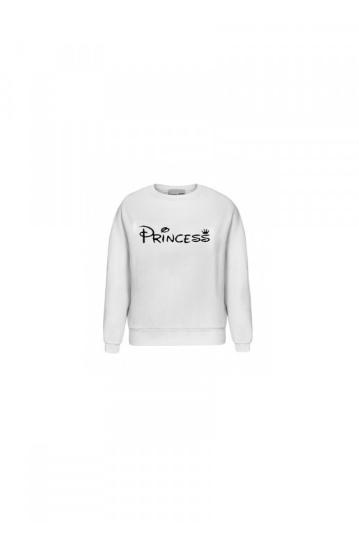 White sweatshirt &quot;princess&quot;