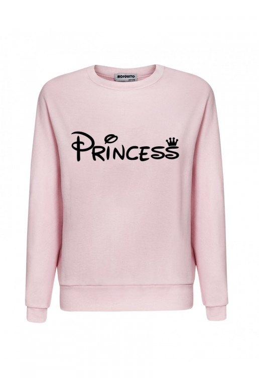 Powder pink sweatshirt &quot;princess&quot;