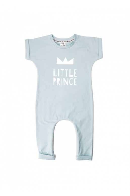 Light blue short sleeved romper &quot;little prince&quot;