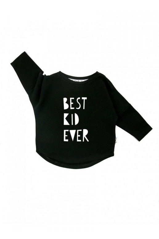 Black kids sweatshirt &quot;best kid ever&quot;