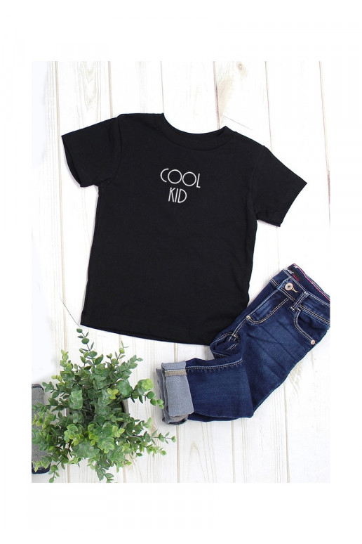 &quot;COOL KID&quot; KIDS T-SHIRT BLACK