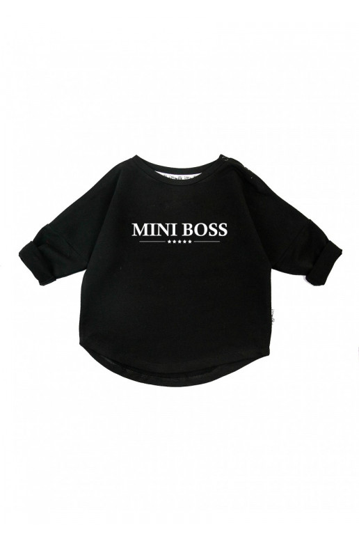 Black kids sweatshirt &quot;mini boss&quot;