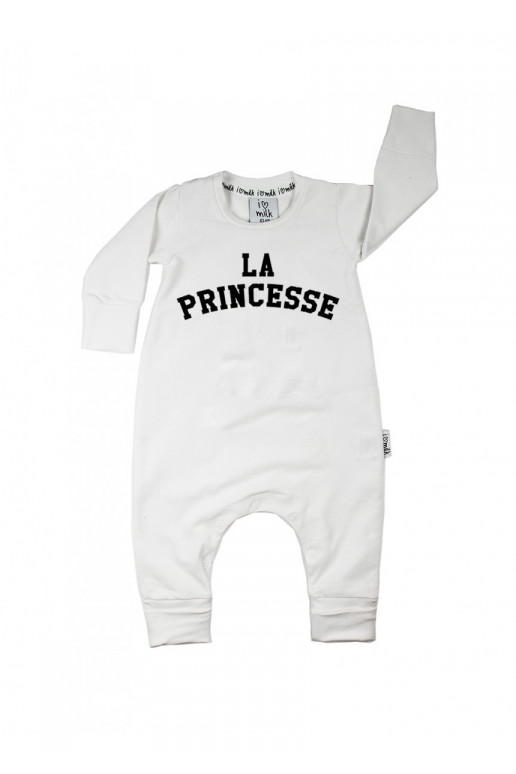 White &quot;LA PRINCESSE&quot; long sleeves romper