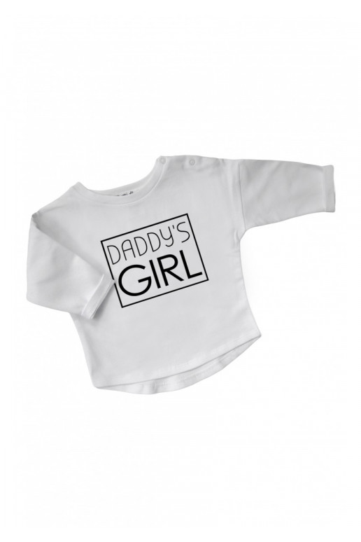 White kids sweatshirt &quot;daddy&#039;s girl&quot;