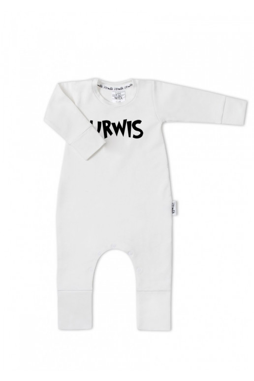 White &quot;urwis&quot; long sleeves romper