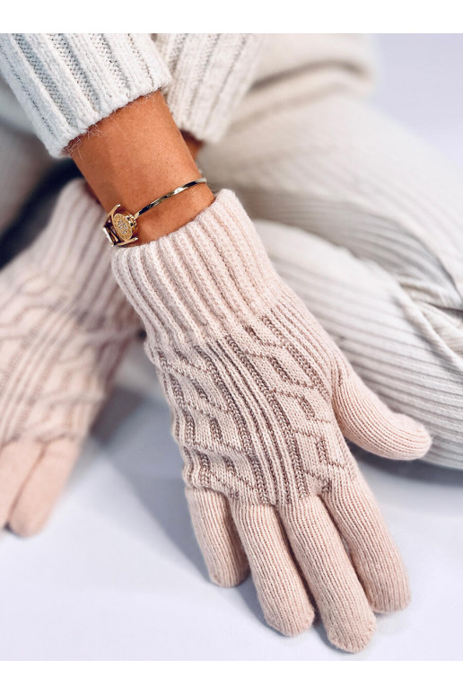 Women's gloves BRAID Beige