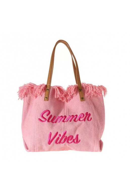 Beach bag bohemian style  pink TP11R