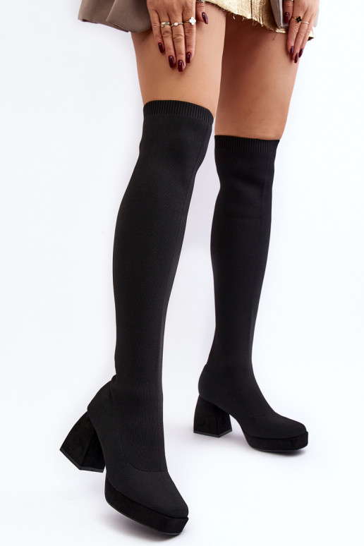 Yru vida thigh top high boots