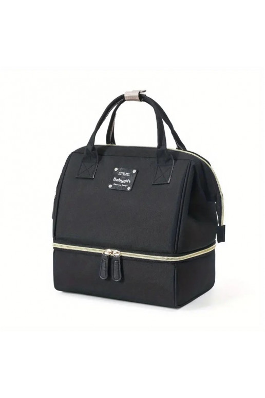 Bag, organizer  2 komory 26x23x18cm black PLM29CZ