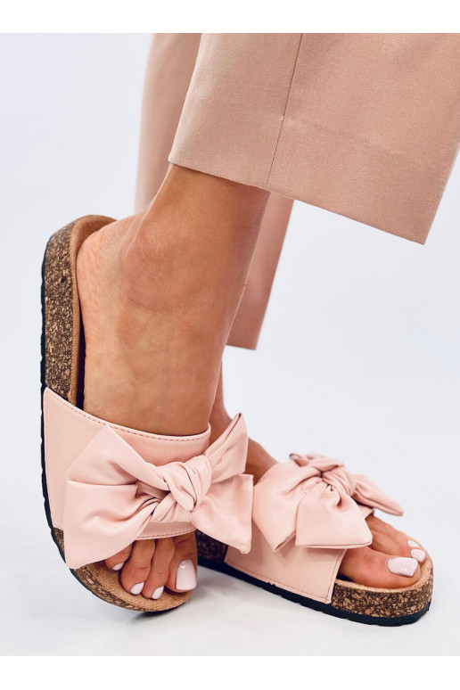 Slippers  with bow BUSSI PINK