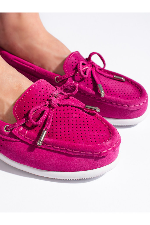 Bright pink Women's moccasins