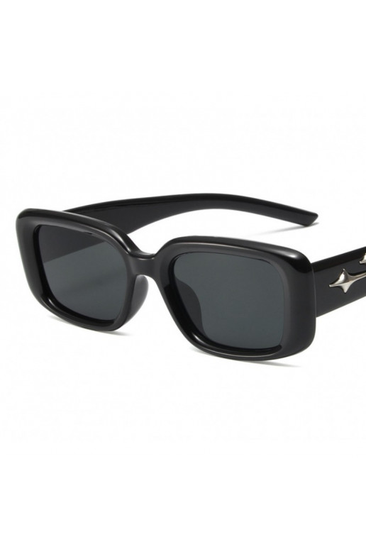 Elegant sunglasses silver color black OK376