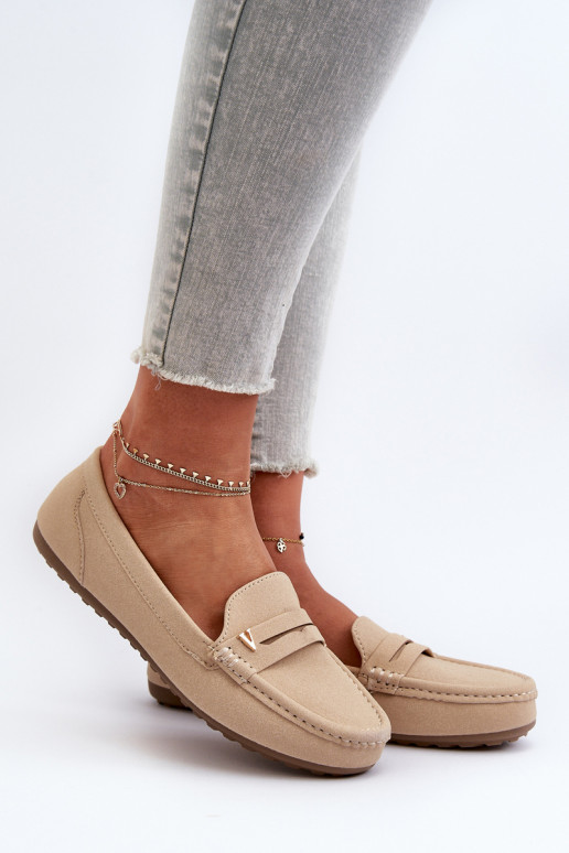 Classic Women's Beige Moccasins Iramarie