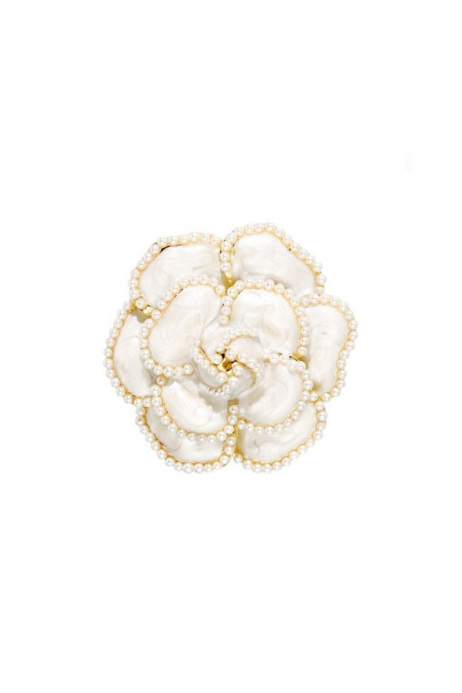 Brooch owy  KAMELIA with pearls BZ144