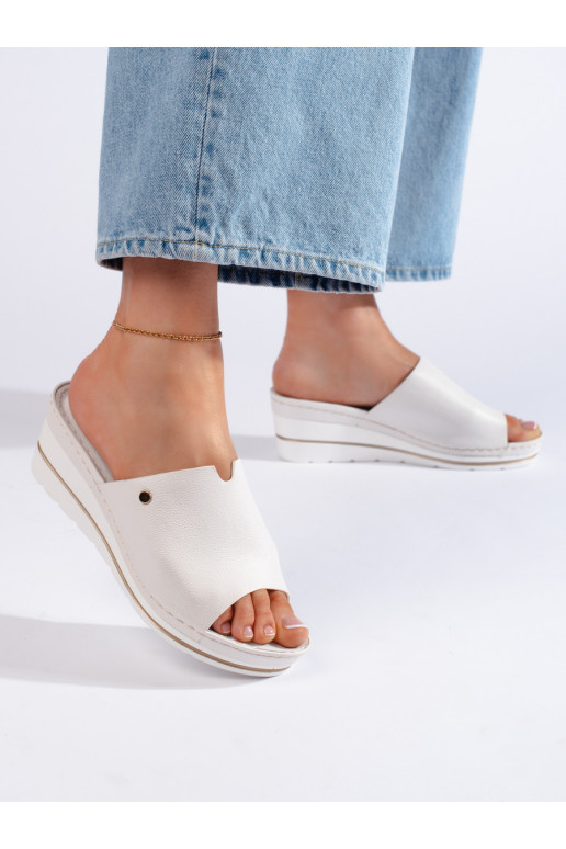 White color   slippers  