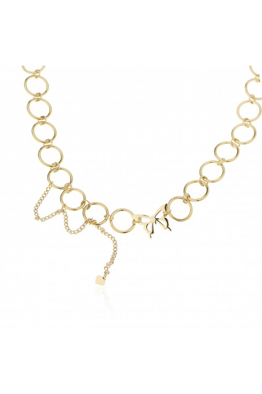 Stainless steel necklace pancerka gold NST1280