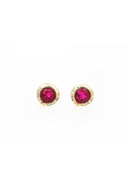 Stainless steel earrings KST506 pink