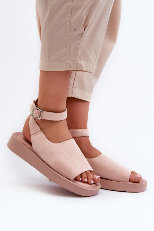 Comfortable Women's Platform Sandals Pink Rubie