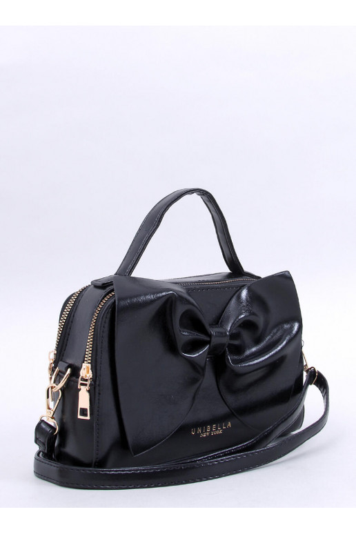 Elegant handbag  with bow BOWES black