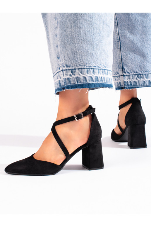of suede black High heels Sergio Leone