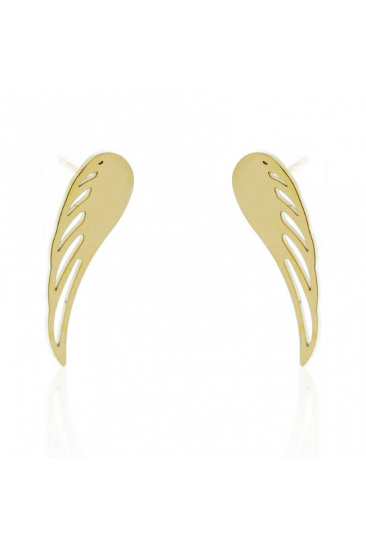 gold color-plated stainless steel earrings KST2062