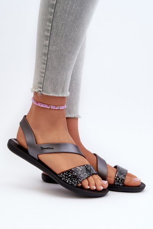 Women's Sandals 82429 Ipanema Vibe Sandal Fem Black-Silver