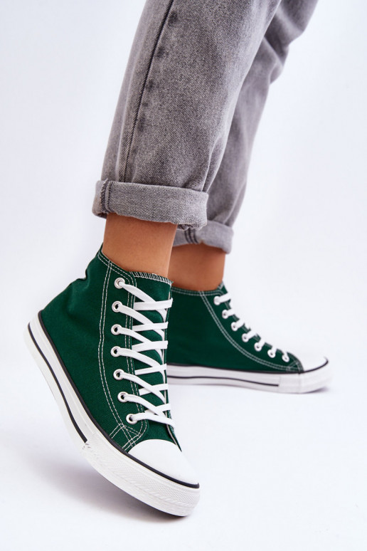 Women's Classic High-Top Sneakers Green Remos